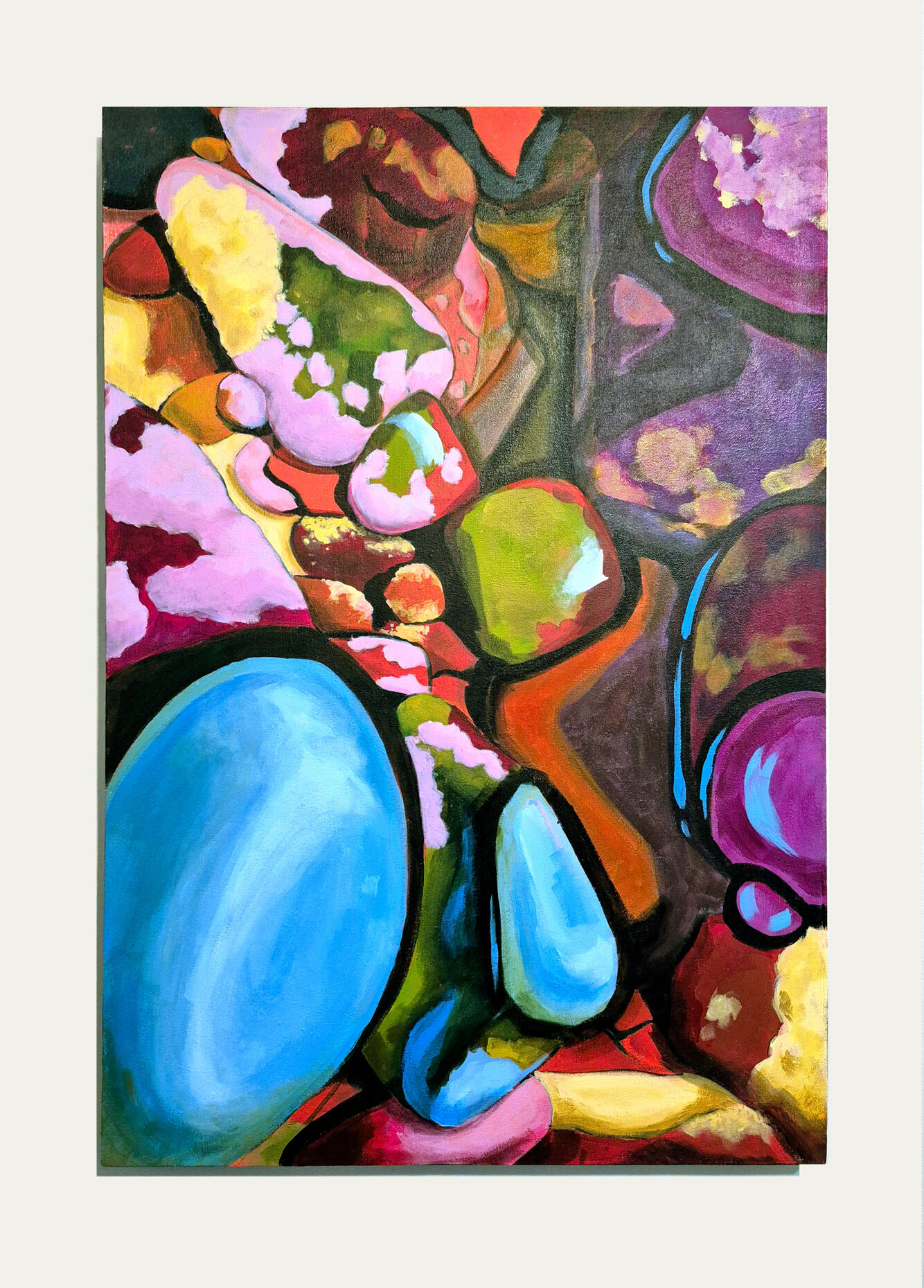 Coral Cove Colour Study, Acrylic on Canvas, 24" x 36", 2026